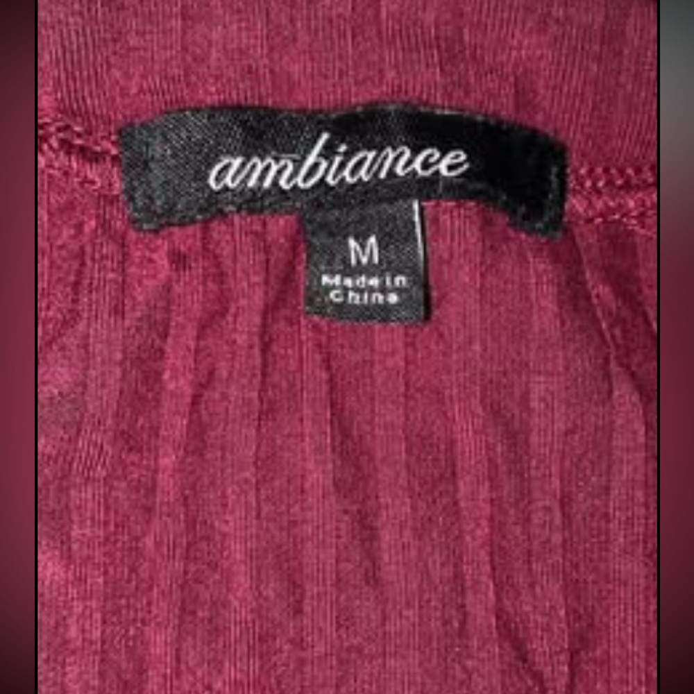 Ambiance Burgundy Top